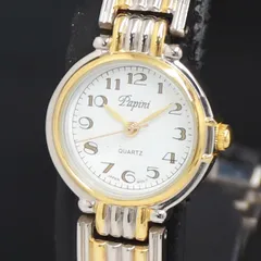 QZ Papini 白文字盤 ラウンド レディース腕時計 2000000 NSK KRK