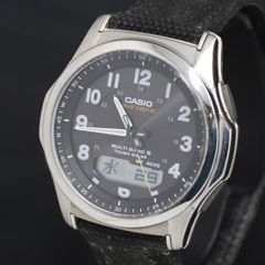 美品 稼働⭐️CASIO 腕時計 WAVE CEPTOR 黒 メンズ デジタル - メルカリ