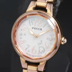 ソーラー シチズン ウィッカ 石付 E031-R004838 シェル文字盤 レディース腕時計 2000000 NSK KRK