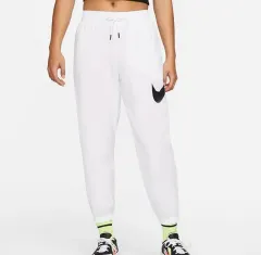 新品 NIKE ESSENTIALS エッセンシャルズ スウッシュ ミッドライズ ウーブン パンツ 白 M(70)