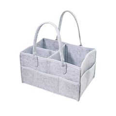 Large Capacity Foldable Diaper Storage Case, Baby Supplies, Childcare, Car/Travel Storage Bag with 8 Compartments, Lightweight, Perfect for Baby Prep/Baby Gifts, Gray