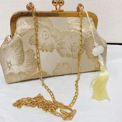 パーティーバッグ　和装　がま口　結婚式　ドレス　刺繍　2way 入園式　入学式　パーティー　A756