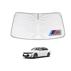 KOKATO BMWに向け 3シリーズ F30 F31 F34 2012年1月～2020年12月 車種専用設計 サンシェード 車 フロント さんしぇーど 暑さ対策 日除け 遮熱 遮光 uvカット 紫外線遮蔽 折り畳み式 収納ポーチ付き 取付簡単 保護パーツ 1