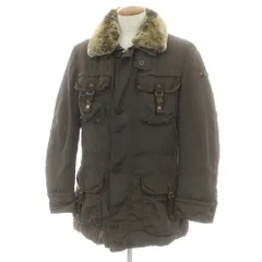 【中古】ピューテリー PEUTEREY ナイロン ファー ダウンコート カーキ【サイズM】【メンズ】のサムネイル