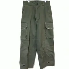 ソエルテ　soerte　ワイドパンツ　メンズM～L相当　カーキ色　綿