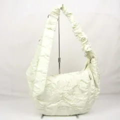 サマンサタバサ パフスタイル ショルダーバッグ 鞄 ブランド レディース アイボリー Samantha Thavasa 【中古】