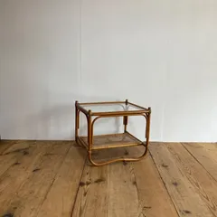 【昭和レトロ】80年代　ガラステーブル　大　ビンテージ 1980's ヴィンテージ ガラストップ ダイニングテーブル - アンティーク