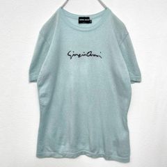 ジョルジオアルマーニ カシミヤ シルク混 半袖ニット 総柄 トップス L