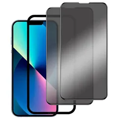 2枚セット DXFAU ガラスフィルム iPhone 13 Pro/iPhone 13 / iPhone 14 用 28°覗き見防止 全面保護 フィルム フルカバー 6.1インチ対応 硬度9Ｈ強化ガラス 滑らかなタッチ操作 指紋付着防止 飛散防止 気泡防止 1