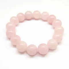 413 ローズクォーツブレス 数珠 6mm