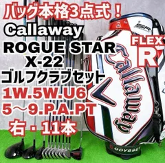 【良品】初心者推奨 キャロウェイ ローグスター メンズアイアンセット 7本 R レフティ】初心者推奨 キャロウェイ ローグスター メンズアイアン