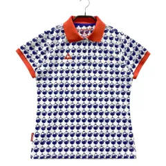 サイズ：L LE COQ GOLF ルコックゴルフ  半袖ポロシャツ 総柄 ホワイト系 [240101543536] ゴルフウェア レディース ストスト