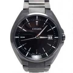 【美品】Citizen シチズン／アテッサ H128-R007971／ソーラークォーツ／チタン／ブラック・シルバー