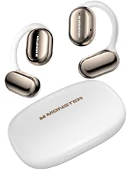 【革新的な聴覚体験 空気伝導イヤホン】Monster 完全オープンイヤー ワイヤレスイヤホン Bluetooth 耳掛け式 みみをふさがない 空気伝導 Bluetooth5.4+EDR技術 音漏れ抑制 16mmの大口径ドライバー ハンズフリー通話 高感度タッチ