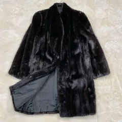 美品✨サガミンク ロングファーコート アラスカファー 銀タグ ブラック