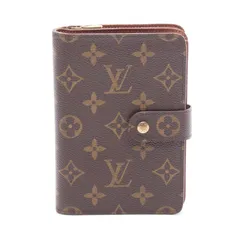 ルイ・ヴィトン LOUIS VUITTON 二つ折り財布 ポルトパピエ ジップ M61207 PVCコーティングキャンバス ポルトパピエ・ジップ レディース Used B