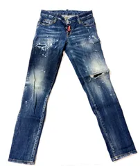 DSQUARED2 S72LB0353 ディースクエアード ダメージ加工 デニム ジーンズ ジーパン ブルー レディース サイズ36