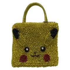 ANTEPRIMA(アンテプリマ) ハンドバッグ美品  ワイヤーバッグ イエロー×黒×レッド pokemonコラボ/ピカチュウ