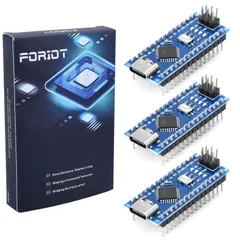 新品 FORIOT 3個 NANO V3.0 CH340 Type-Cインターフェース ピンはんだ付け開発ボードモジュール