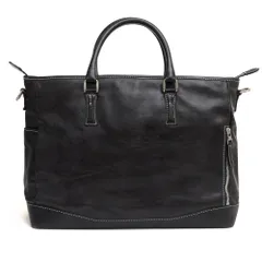 美品✨ファイブウッズ　トートバッグ　レザー　アンティーク　A4収納可能　ブラック 美品✨ファイブウッズ トートバッグ レザー アンティーク A4収納