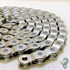 SUMC SH1 ハーフリンクチェーン シルバー BMX ピスト シングルスピード 1/8インチ 高強度 防錆 ロードバイク MTB クロスバイク カスタムのサムネイル
