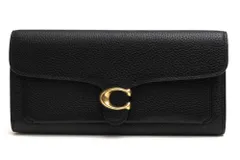 コーチ／COACH 長財布 財布 ウォレット レディース 女性 女性用 レザー 革 本革 ブラック 黒  93983 Tabby Long Wallet タビー ロングウォレット シグネチャー金具 小銭入れあり 三つ折り
