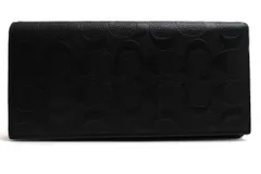 コーチ／COACH 長財布 財布 ウォレット メンズ 男性 男性用 レザー 革 本革 ブラック 黒  F75365 Breast Pocket Wallet In Signature Cross grain Leather ブレスト ポケット ウォレット デボ