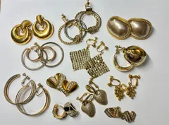 アクセサリー 29点まとめ売り メッキ パール イヤリング【管理番号9080】