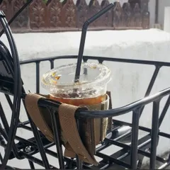 コンビニコーヒーに　ミリタリー！自転車用 ドリンクホルダー/カップホルダー 米軍払い下げ品リメイクのサムネイル