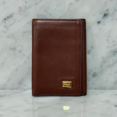 美品 salvatore ferragamo サルヴァトーレフェラガモ カードケース 本革 レザー 三つ折財布 ロゴ 札入れ