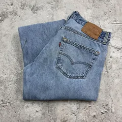 90s　USA製　リーバイス501　ジーンズ　古着　ライトインディゴ　W32