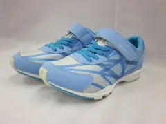 キッズシューズ 　スニーカー　女の子 ムーンスター MOONSTAR SUPERSTAR スーパースター ULTIMATOR アルティメイター　ジュニアシューズ 軽量 マジックテープ ベルクロ　運動靴　子供靴　サックス　22.5