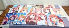 【未開封品】KODANSHA　五等分の花嫁　きゃらっとくじ　特大マルチクロス　A賞 一花・C賞 三玖・D賞 四葉・E賞 五月・ラスト賞 集合  合計16枚まとめ　830