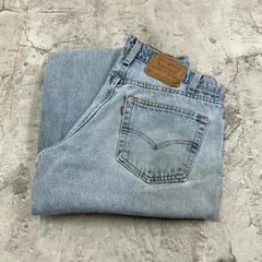 USA製　90s　リーバイス555　デニムパンツ　古着　ライトブルー　W32
