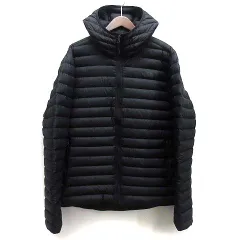 ザノースフェイス THE NORTH FACE ストレッチ ダウン フーディ ジャケット 700フィル STRETCH DOWN HOODIE JACKET NF0A3Y55 ブラック 黒 L 美品
