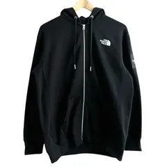 THE NORTH FACE ザ・ノースフェイス  スクエア ロゴ フルジップ Square Logo FullZip スウェット パーカー M  黒 ブラック  NT62132