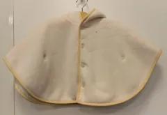 M2　ラルフローレン　Ralph Lauren　ベビー服　ベビーポンチョ　フード付き　ピンク系　80cm　おすすめ　裏起毛　秋冬物