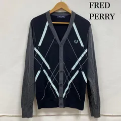 FRED PERRY フレッドペリー カーディガン 長袖 Argyle Cardigan アーガイル チェック Vネック カーディガン K1536