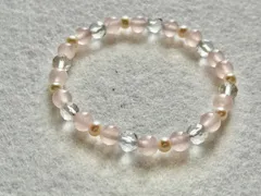【ローズクォーツ×淡水パール】やさしさを育む癒しのブレスレット💗