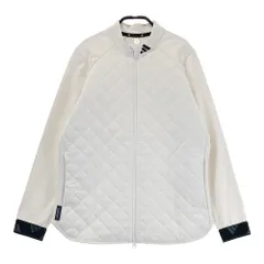 サイズ：L ADIDAS GOLF アディダスゴルフ 2023年モデル 切替 中綿 キルト ジップジャケット  ホワイト系 [240101547838] ゴルフウェア レディース ストスト