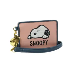 [イーモノ] パスケース 定期入れ リール付き スヌーピー SNOOPY カードホルダー カード入れ ICカード 交通系 通勤 通学 かわいい おしゃれ
