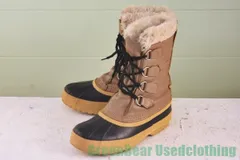 S271 カナダ製 SOREL ビンテージ スノーブーツ 茶 レディース F6 23cm