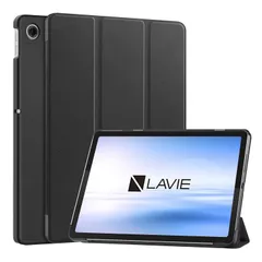 For NEC LAVIE Tab T10 (T1055/KAS TAB10/F03) 用 ケース カバー【KONXISA】タブレット 10.1インチ PC-T1055KAS/PC-TAB10F03 対応 ケース オートスリープ機能付き 三つ折スタンド 角度