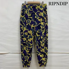 RIPNDIP リップンディップ その他ボトムス カモフラ イージー スウェットパンツ 裏起毛 リブ 総柄