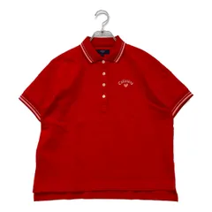 中古 レディース キャロウェイ Callaway 半袖ポロシャツ S 赤 レッド 2024年春夏モデル