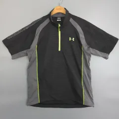 UNDER ARMOUR アンダーアーマー ハーフジップ Tシャツ ブラック SM