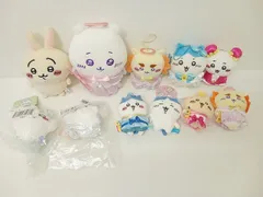 ちいかわ なんか小さくてかわいいやつ 飯店 てんし シーサー ハチワレ うさぎ 織姫 彦星 モモンガ マスコット ぬいぐるみ まとめ売り (タグ有・無 混在) 確認済 中古 11点セット [MB-6004]