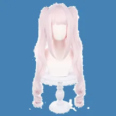 カツラ コスチューム 耐熱ウィッグ コミケイベント ウィッグ ハロウィン コスプレ クリスマス ゲーム 学園祭 フルウィッグ 文化祭 縦ロール 仮装 ツインテール 変装 ロング ウィッグネット付き ライトピンク コスプレ用小物