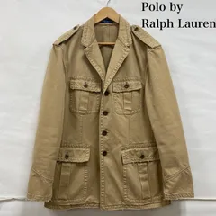 Polo by RALPH LAUREN ポロバイラルフローレン ジャケット、上着 ジャンパー、ブルゾン サファリ ジャケット ハンティング コットン ヴィンテージ加工