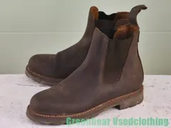 W123 メンズ エーグル AIGLE サイドゴアブーツ 茶 40 25cm